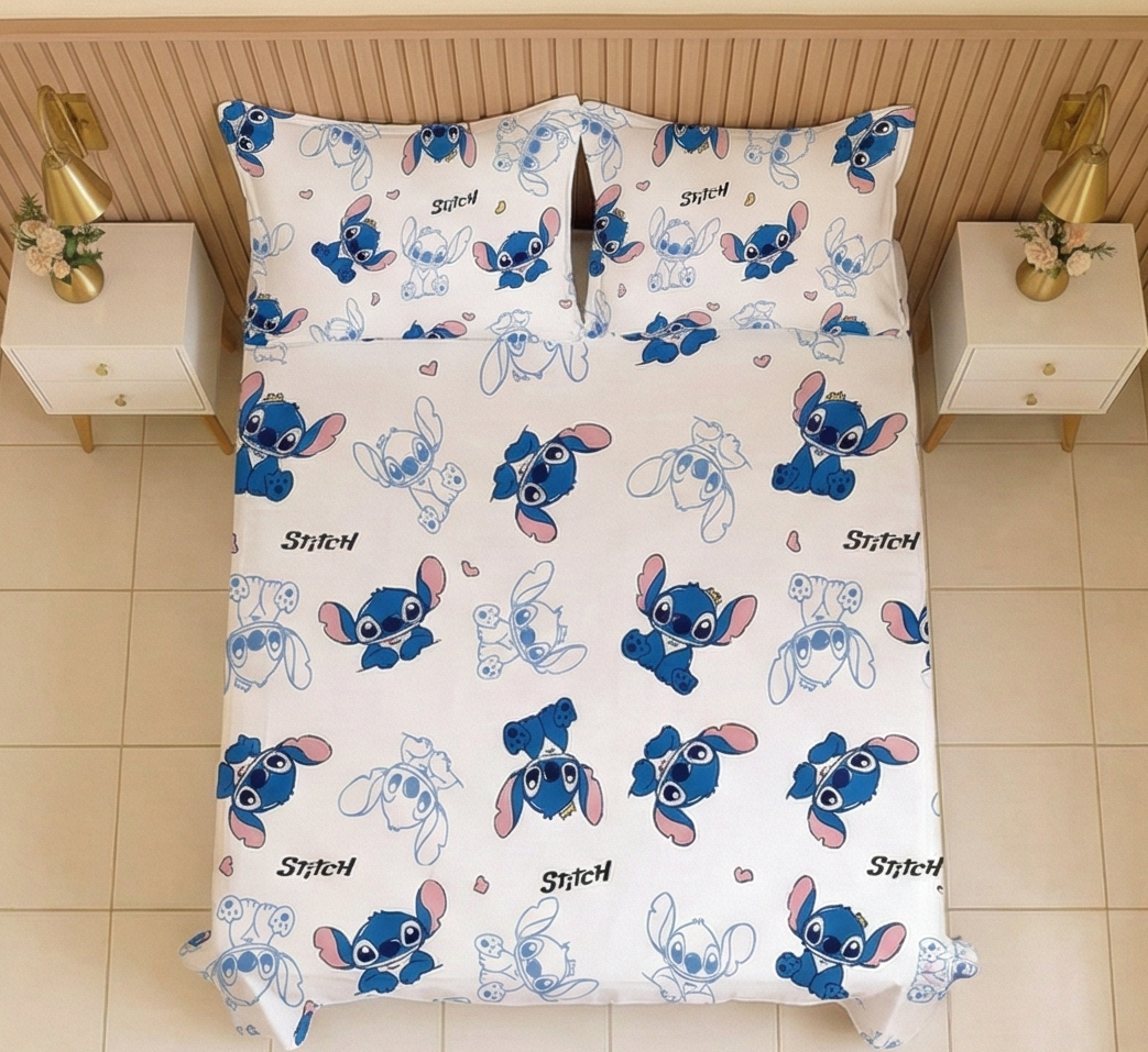 Stitch Smile Bed sheets -Kids- 4 pieces