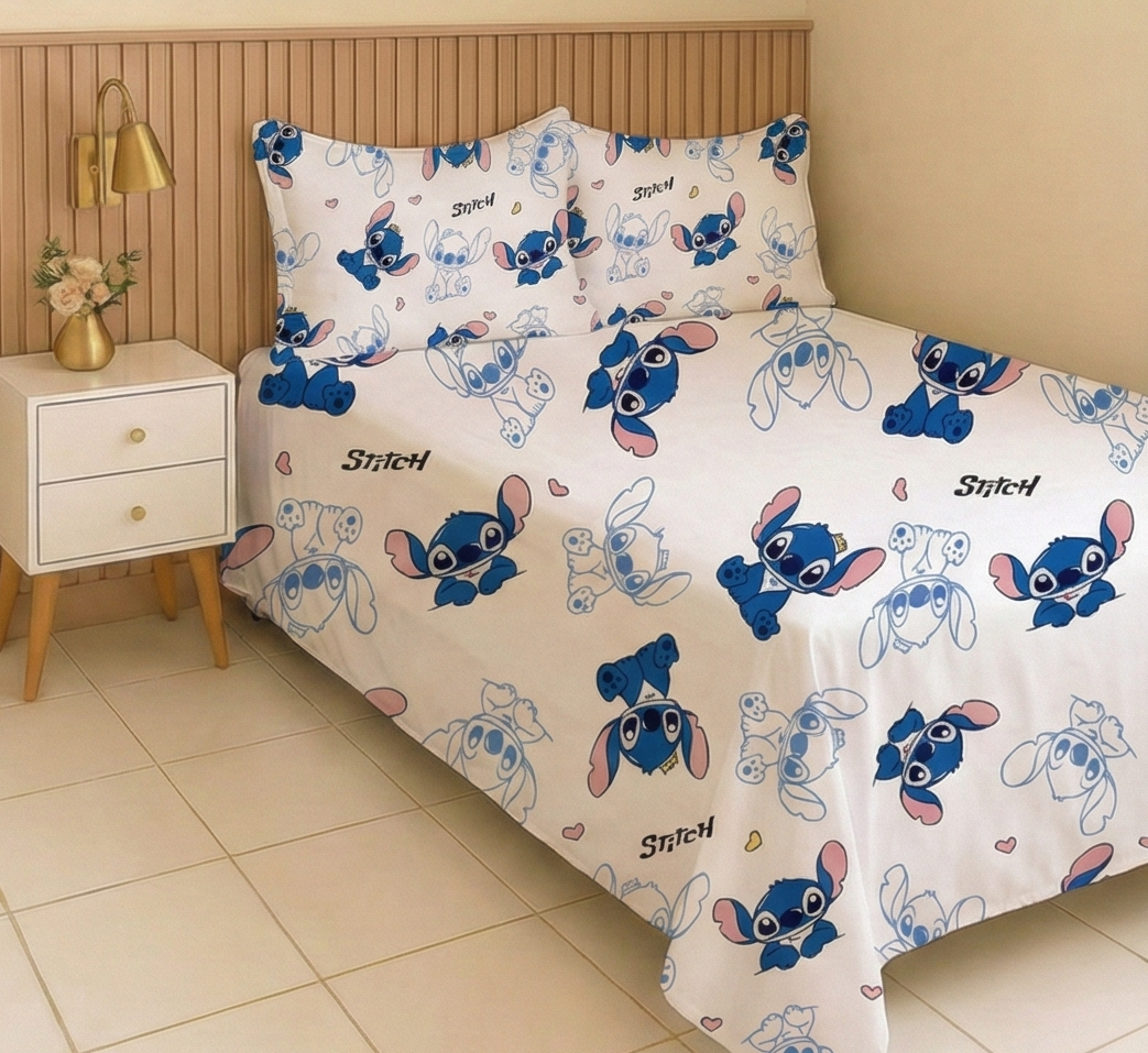 Stitch Smile Bed sheets -Kids- 4 pieces
