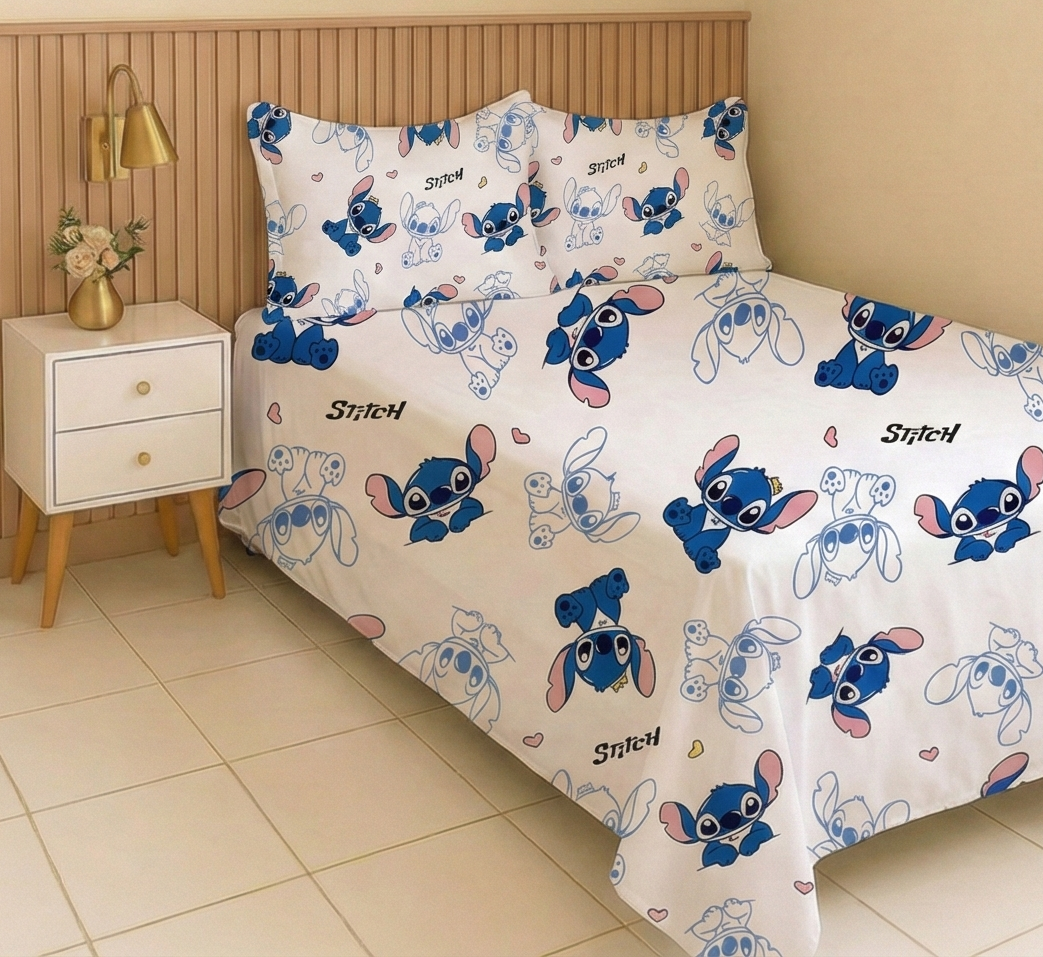 Stitch Smile Bed sheets -Kids- 4 pieces