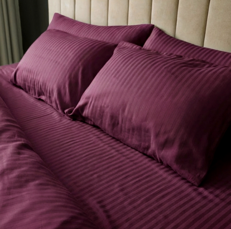 Premium Stripe Bed sheets - 5 pieces - 10 colors