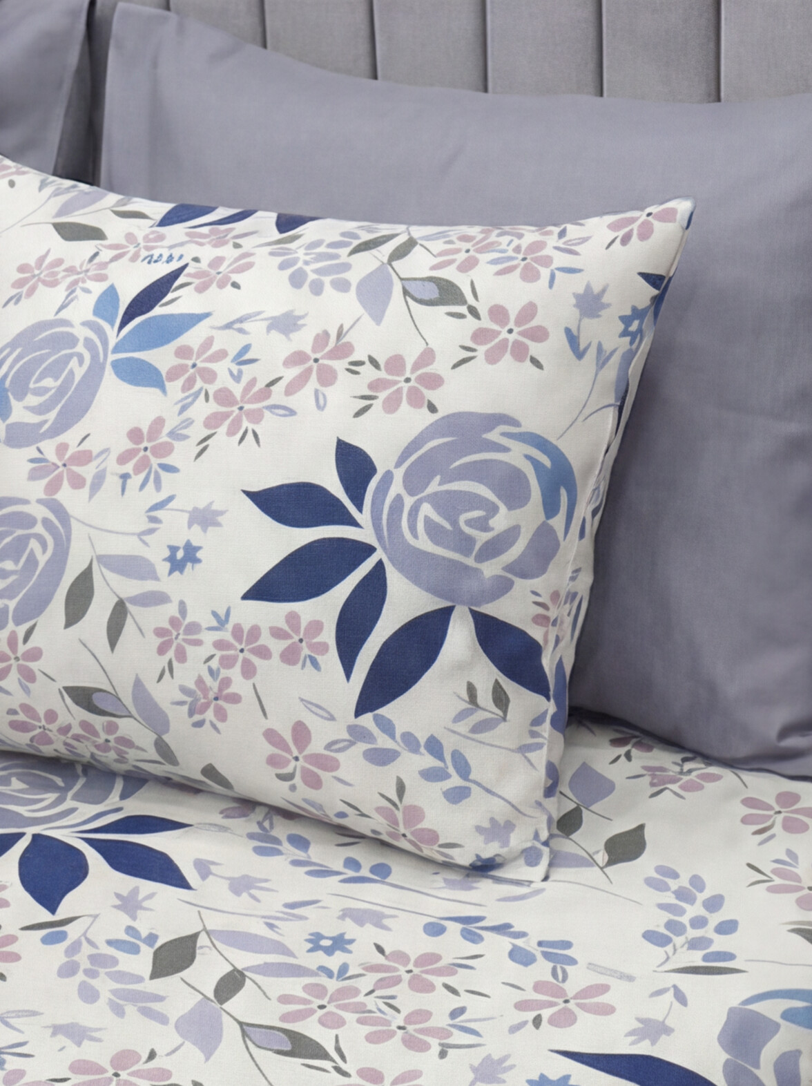 Blue Garden Bed sheets - 5 pieces