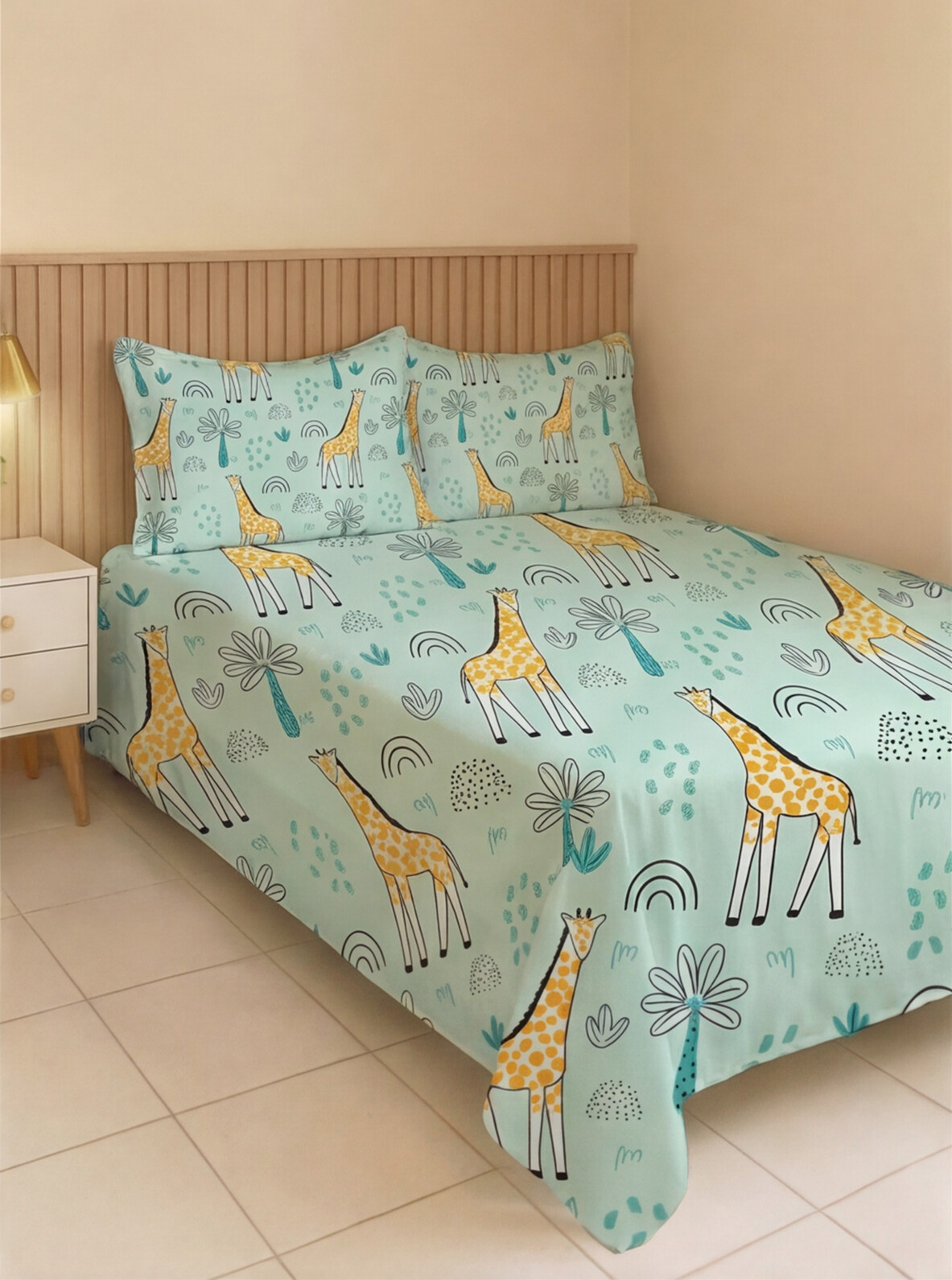 Cute Giraffe Bed sheets -Kids- 4 pieces