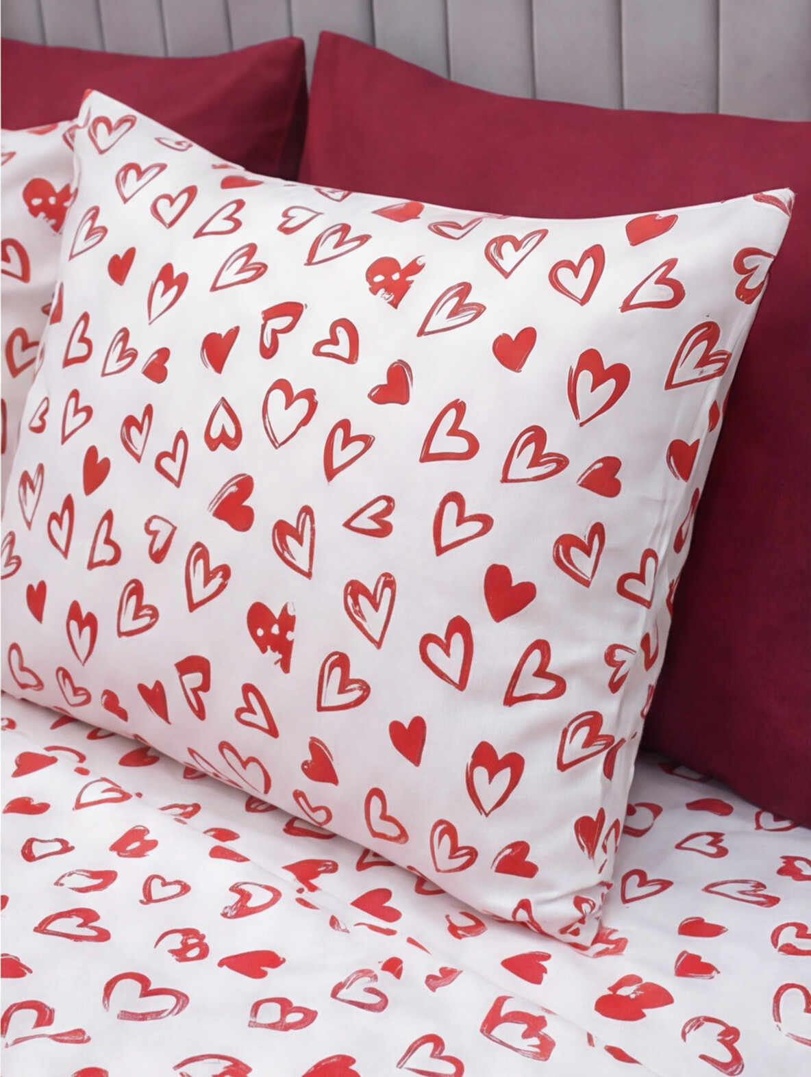 Red Love Bed sheets - 5 pieces