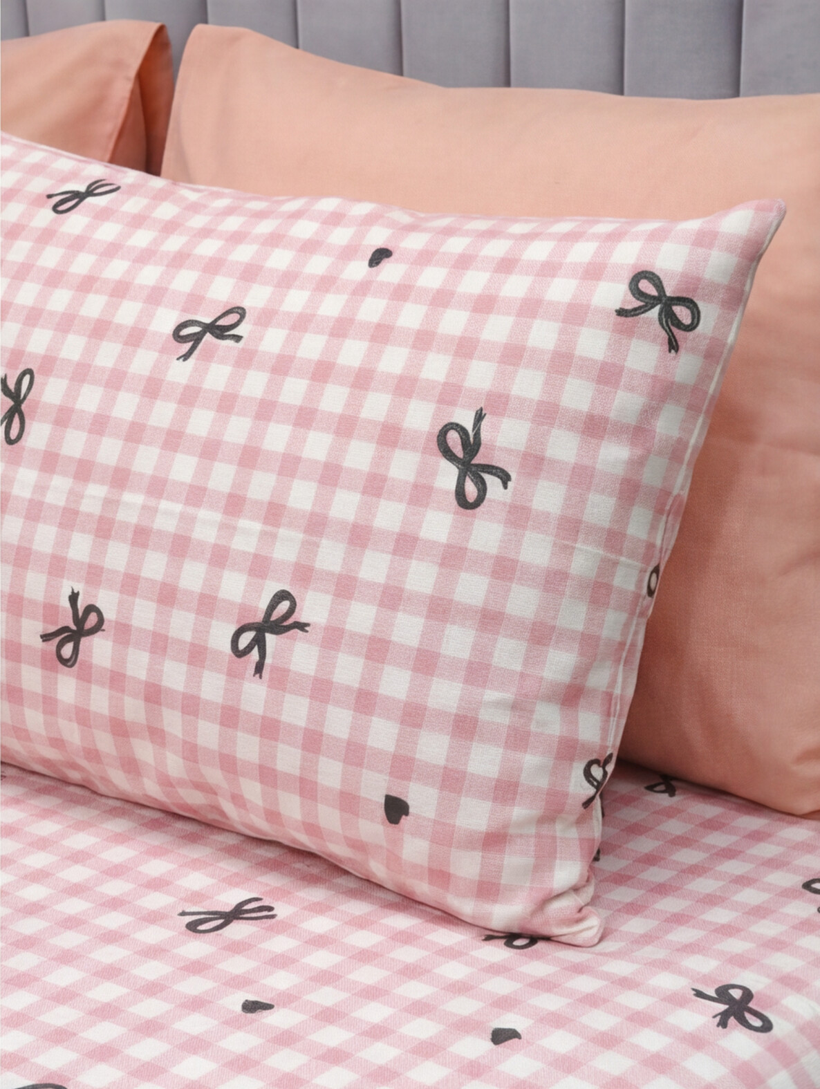 Pink Ribbon Bed sheets - 5 pieces